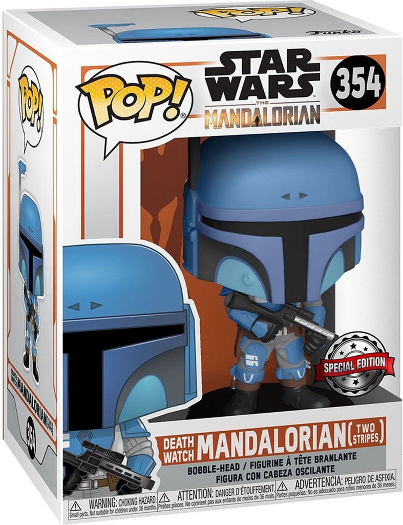 Funko POP! Star Wars - The Mandalorian - Death Watch Mandalorian (two stripes) #354 in doos