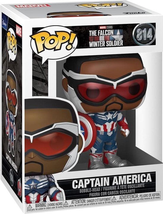 Funko POP! Marvel The Falcon and The Winter Soldier - Captain America #814 in doos