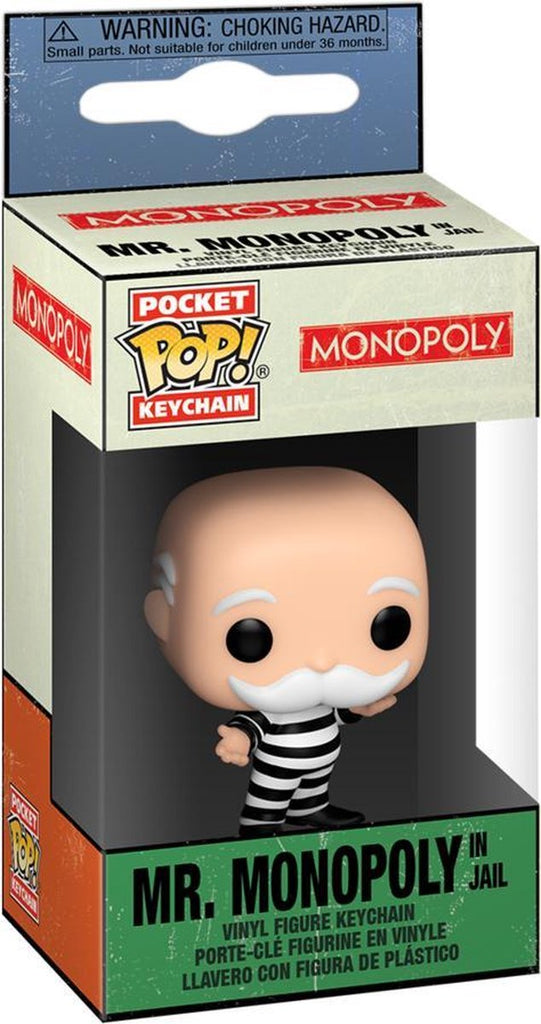 Funko POP! Pocket Keychain - Mr. Monopoly in jail in doos