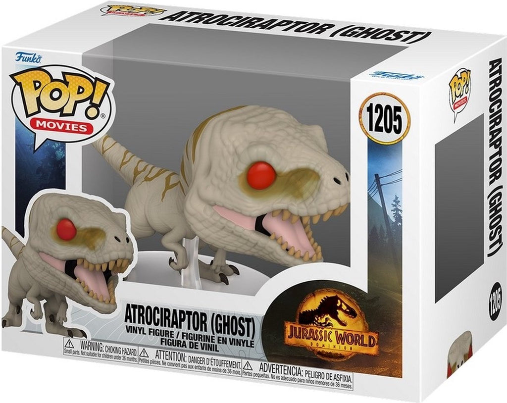 Funko POP! Jurassic World Dominion - Atrociraptor (Ghost) #1205 in doos
