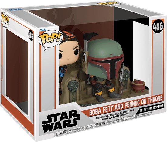 Funko POP! Star Wars - Boba Fett and Fennes on Throne #486 in doos