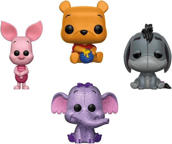Funko POP! Winnie the Pooh, Piglet, Eeyore, Heffalump 4 Pack