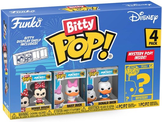 Funko Bitty POP! Disney Classics - Minnie Mouse, Daisy Duck, Donald Duck & Mystery POP! voorkant