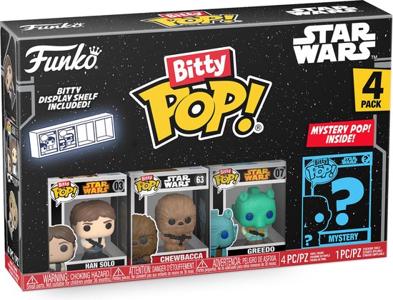 Funko Bitty POP! Star Wars - Han Solo, Chewbacca, Greedo & Mystery POP! voorkant