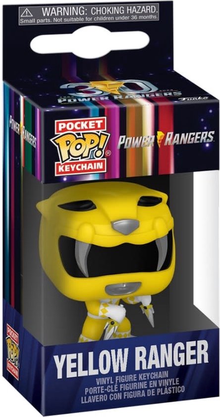 Funko POP! Pocket Keychain - Power Rangers - Yellow Ranger in doos