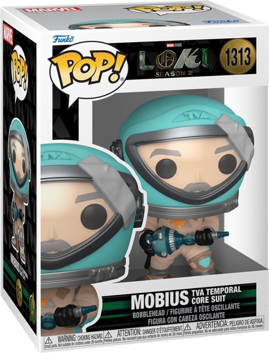 Funko POP! Marvel Loki - Mobius TVA Temporal Core Suit #1313 in doos