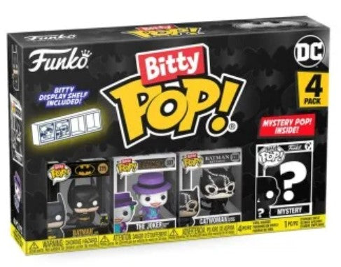 Funko Bitty POP! DC Batman - Batman, The Joker, Catwomen & Mystery POP! voorkant