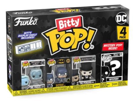 Funko Bitty POP! DC Batman - Mr. Freeze, Batman, The Penguin & Mystery POP! voorkant