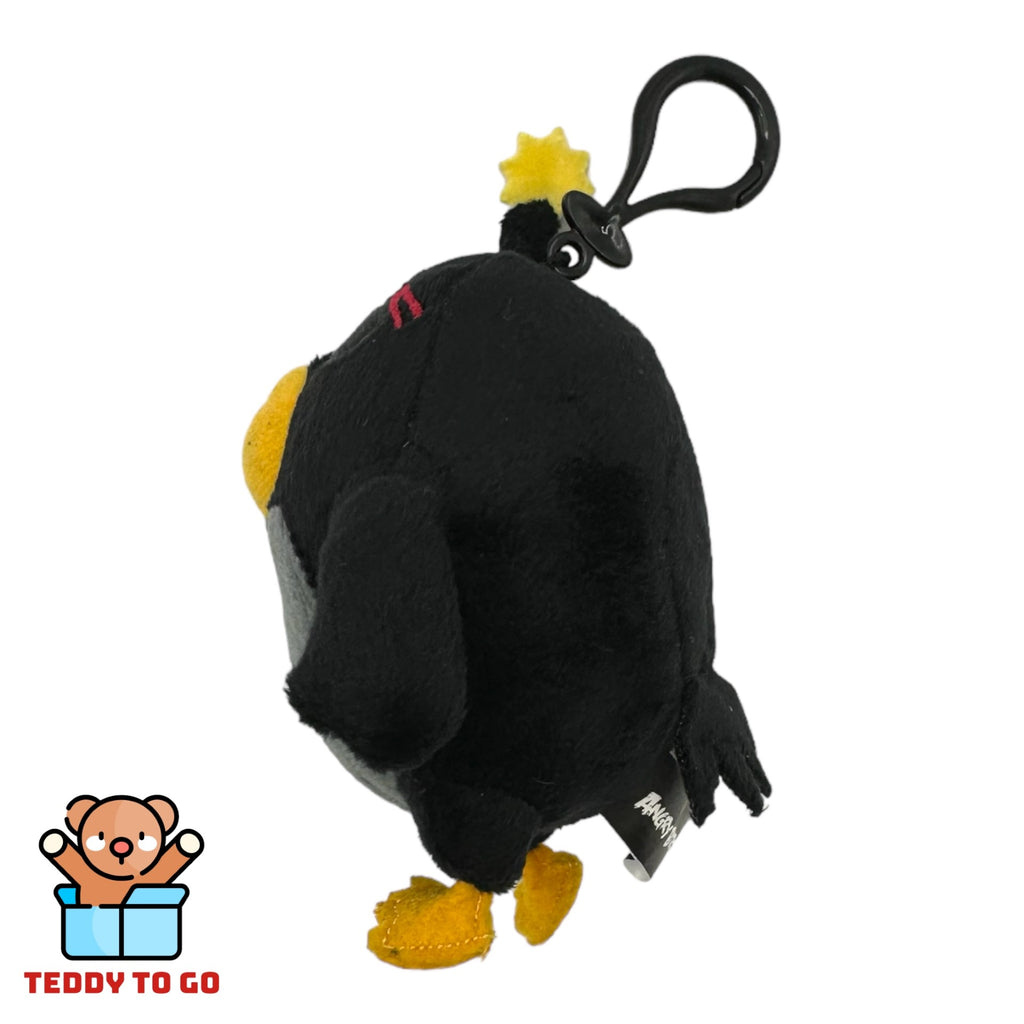 Angry Birds Bomb Bagclip knuffel zijkant