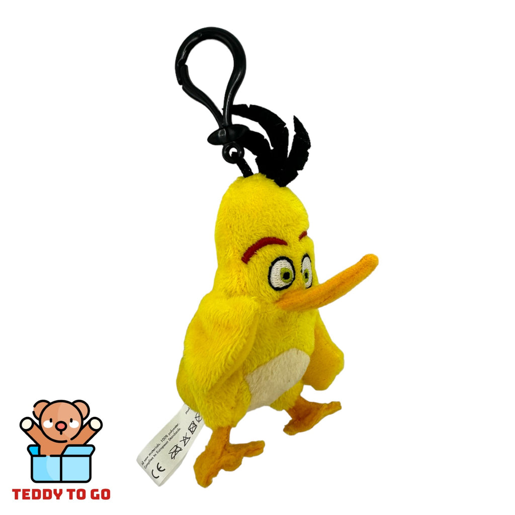 Angry Birds Chuck Bagclip knuffel zijaanzicht