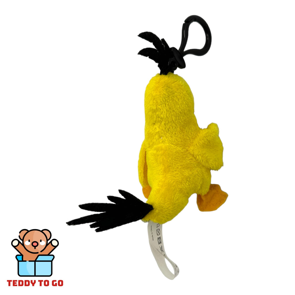 Angry Birds Chuck Bagclip knuffel achterkant