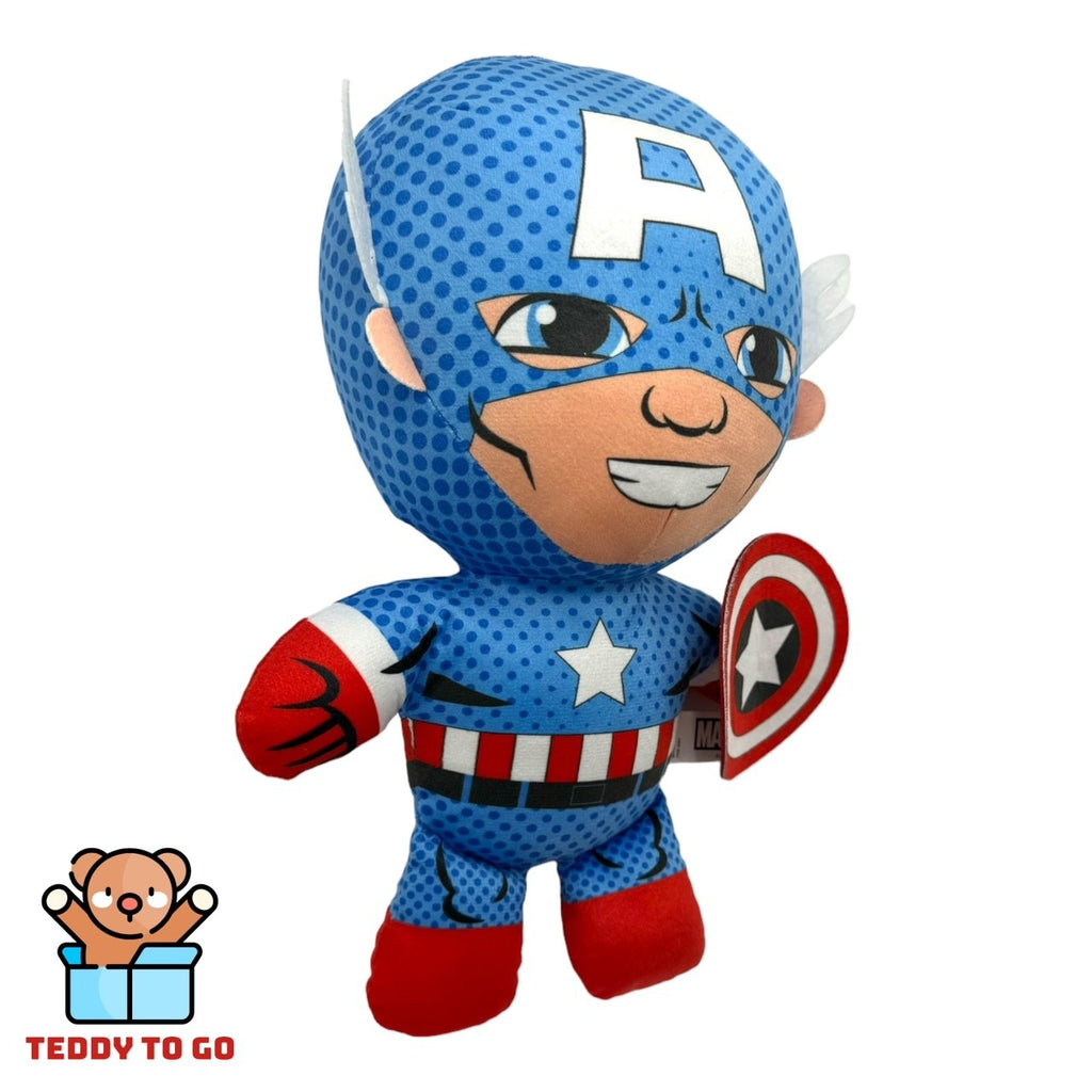 Marvel Avengers Captain America knuffel zijaanzicht