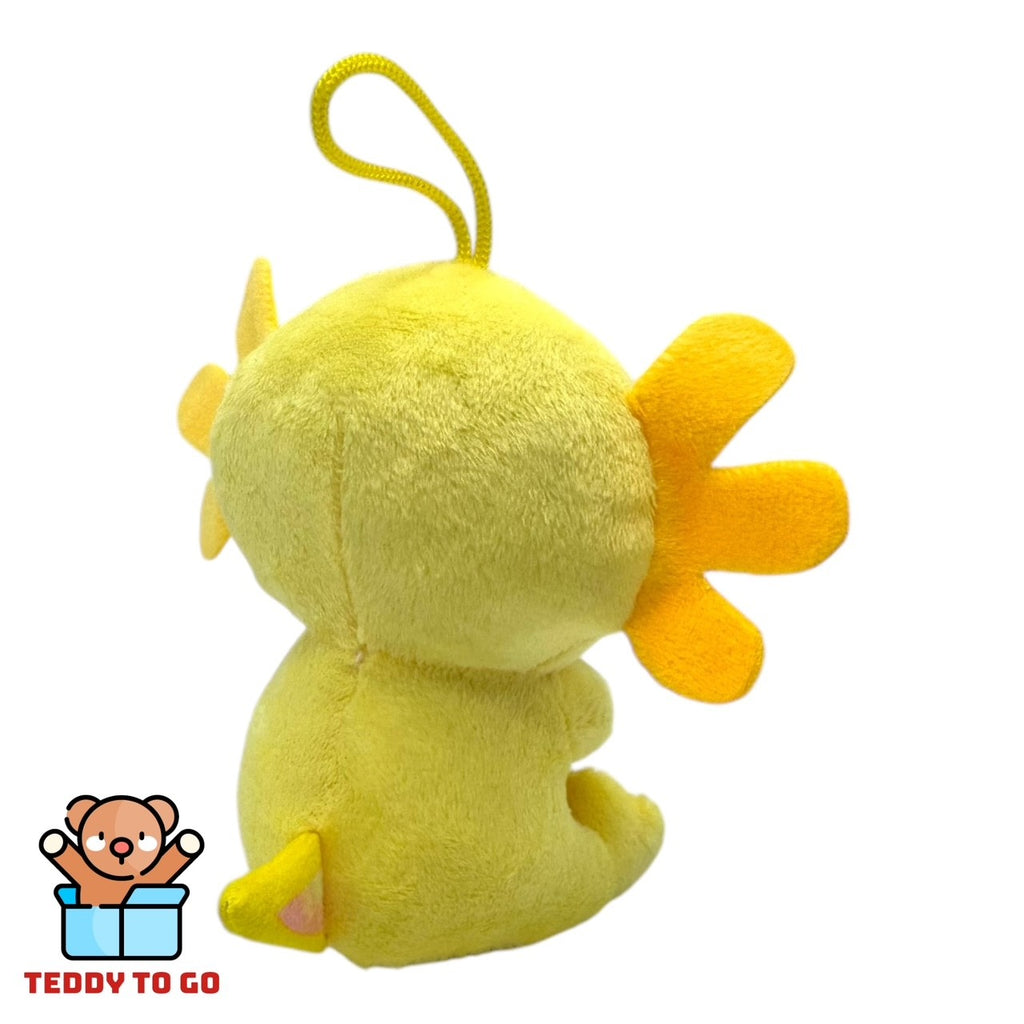 Axolotl met Cupcake knuffel geel achterkant