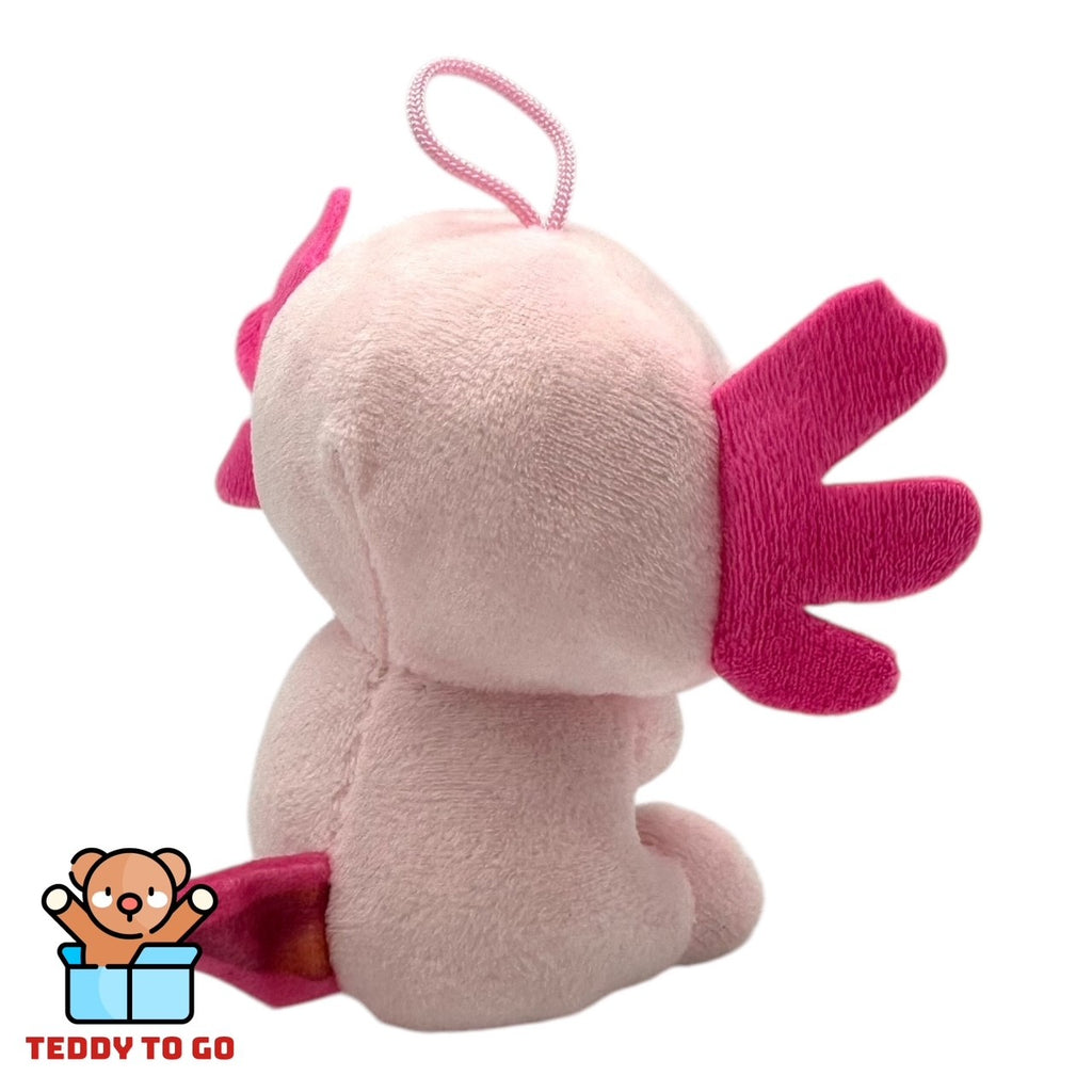 Axolotl met Donut knuffel roze achterkant