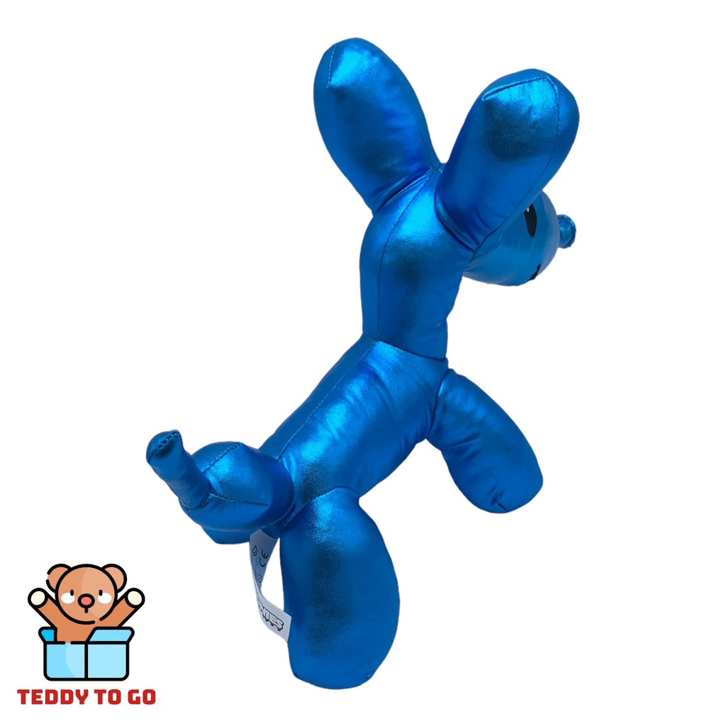 Ballooneez blauwe ballonhond knuffel achterkant