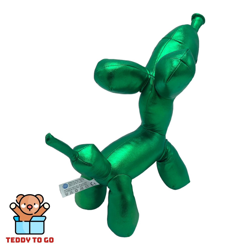Ballooneez groene ballonhond knuffel achterkant