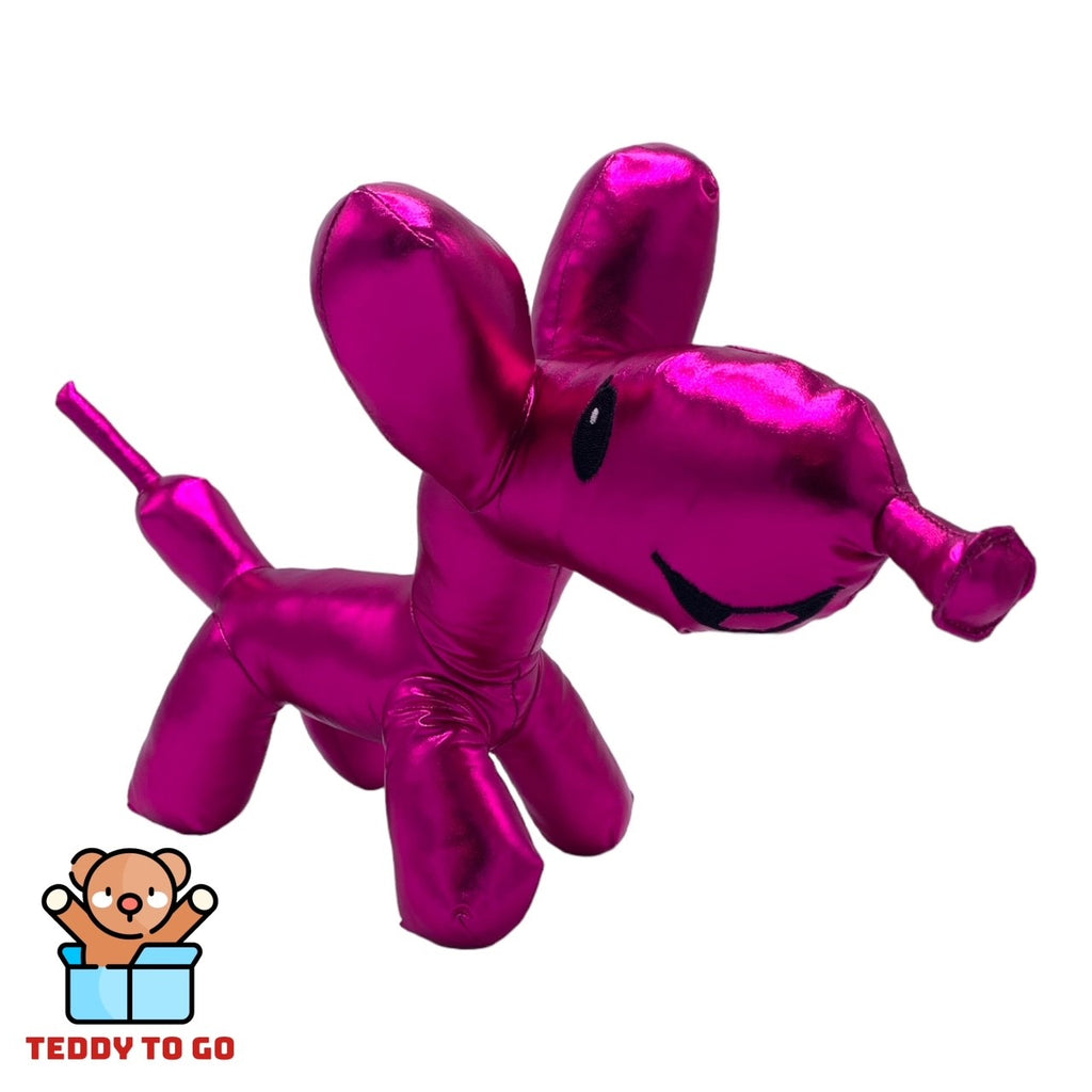 Ballooneez roze ballonhond knuffel voorkant