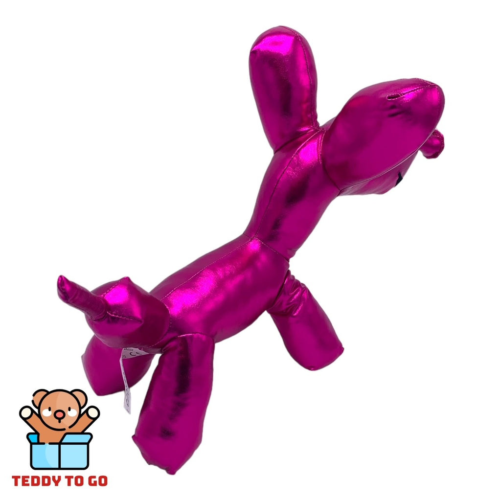 Ballooneez roze ballonhond knuffel achterkant