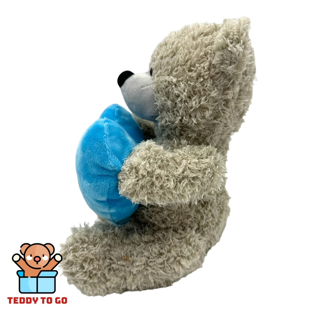 Teddybeer met Hart knuffel zijkant