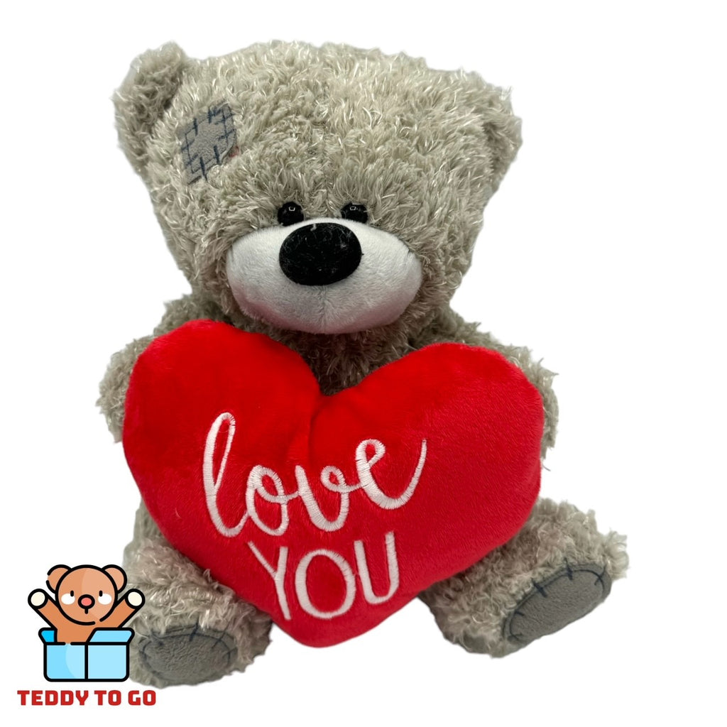 Teddybeer met Hart knuffel voorkant