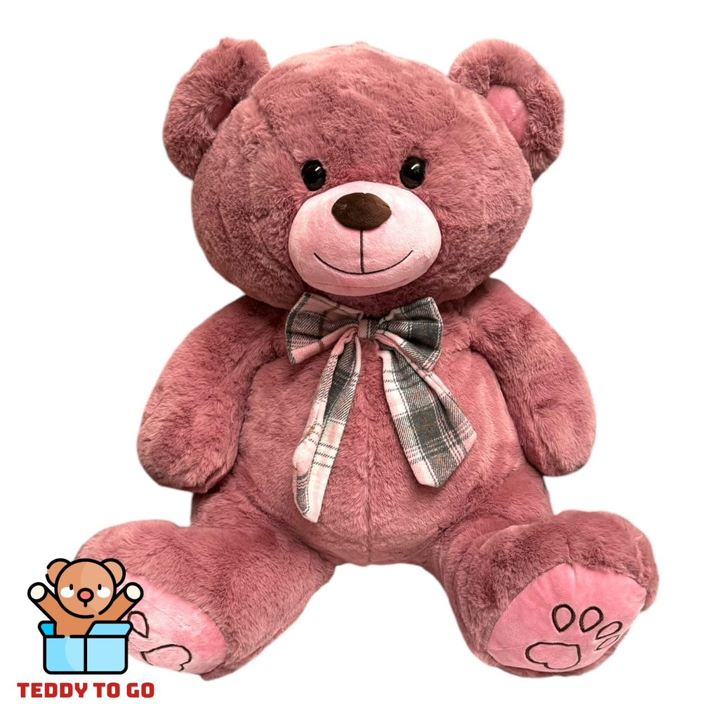 Teddybeer knuffel roze voorkant