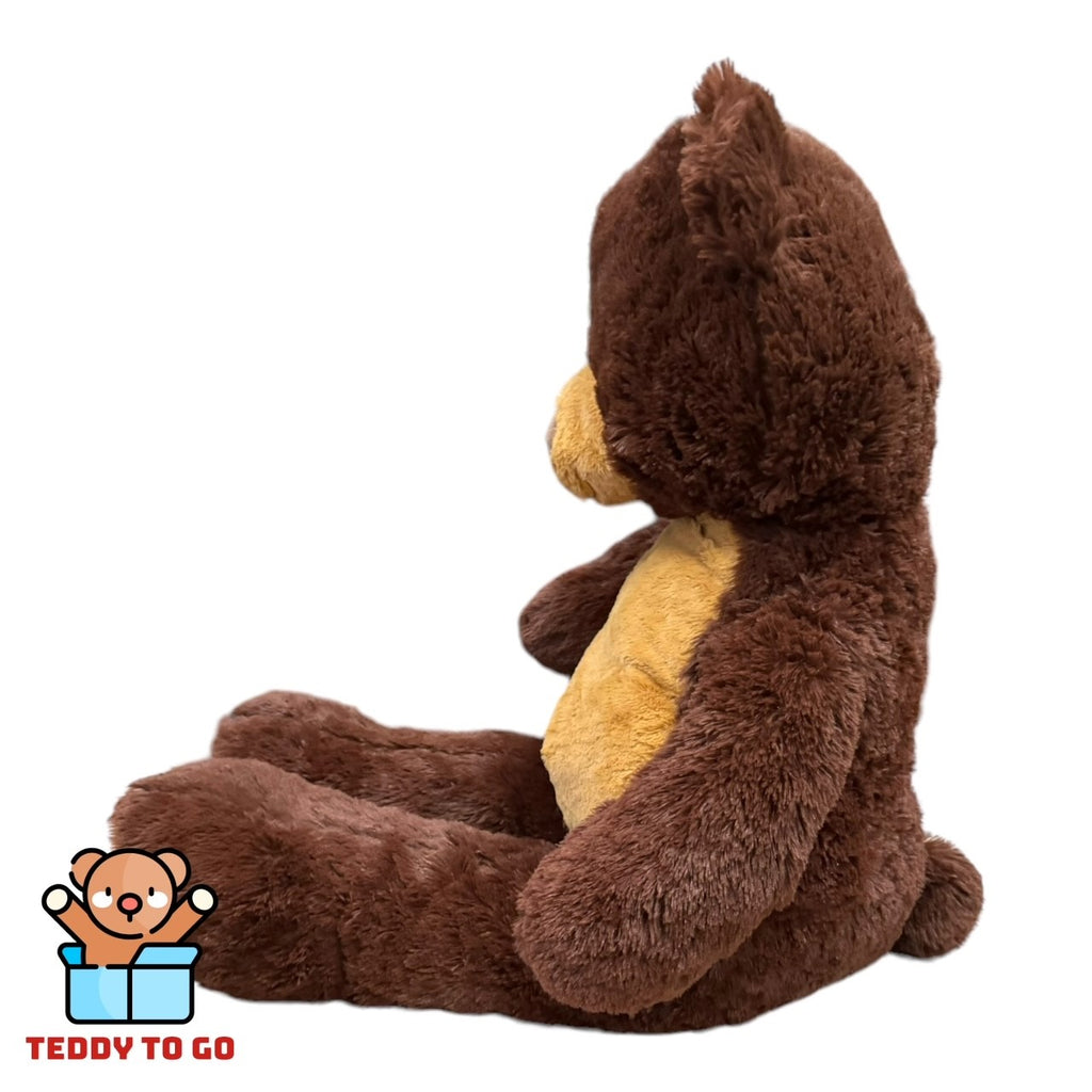 Bruine Teddybeer knuffel zijkant