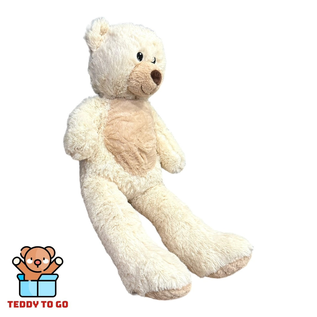 Witte Teddybeer knuffel zijaanzicht