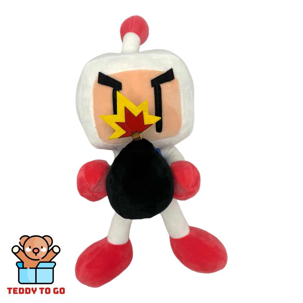 Bomberman met bom knuffel voorkant