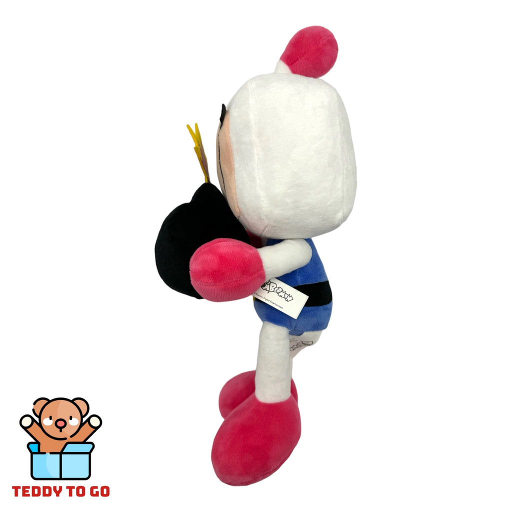 Bomberman met bom knuffel zijkant