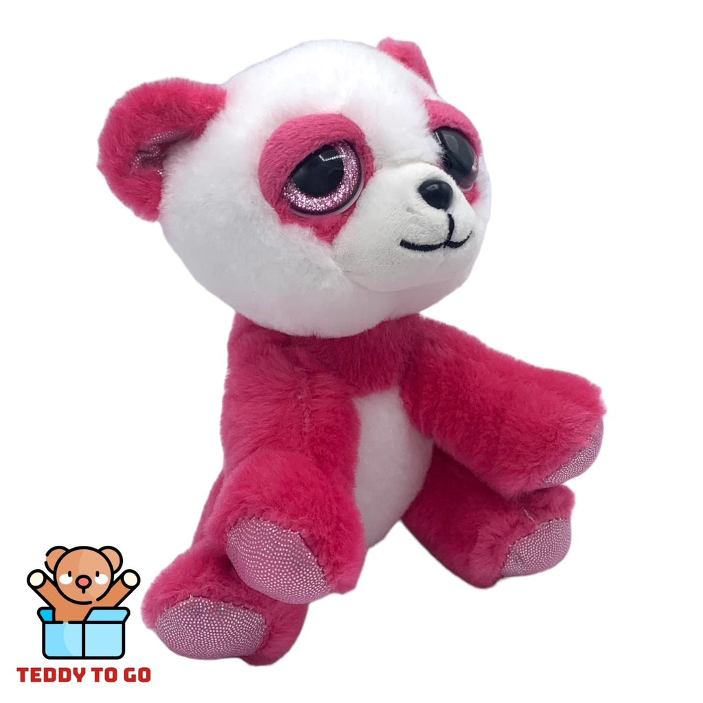 Roze Panda knuffel zijaanzicht