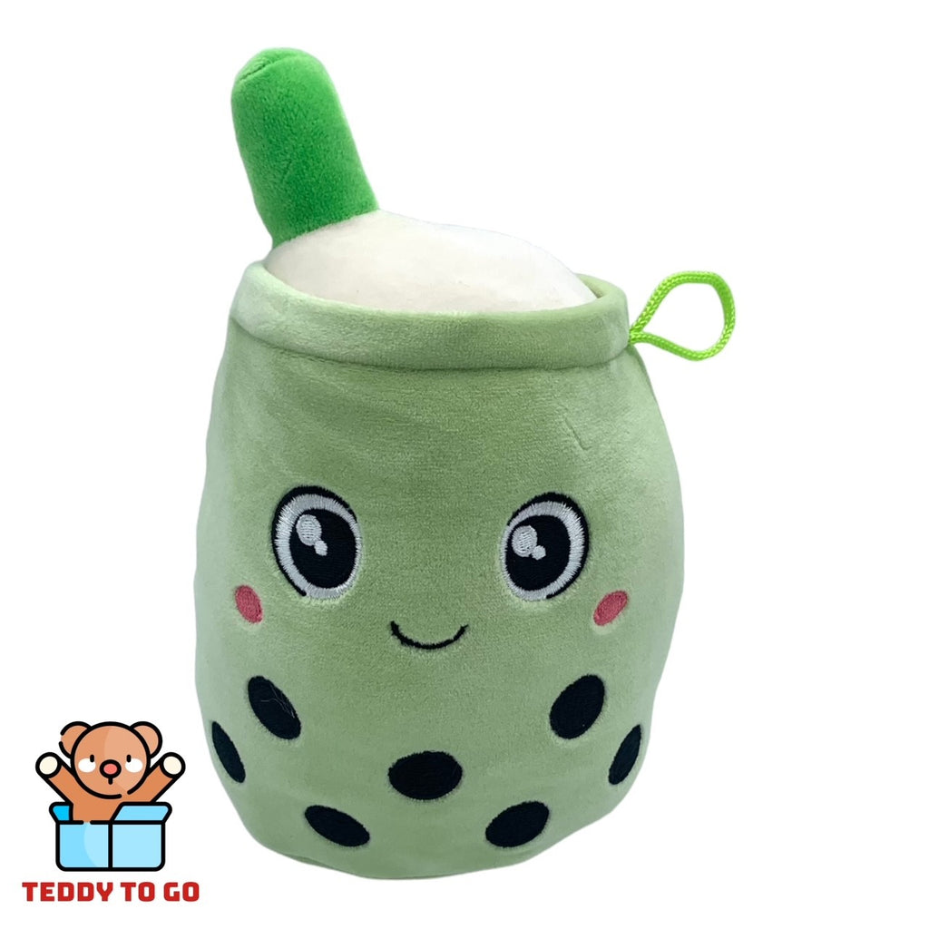 Groene Bubble Tea knuffel voorkant