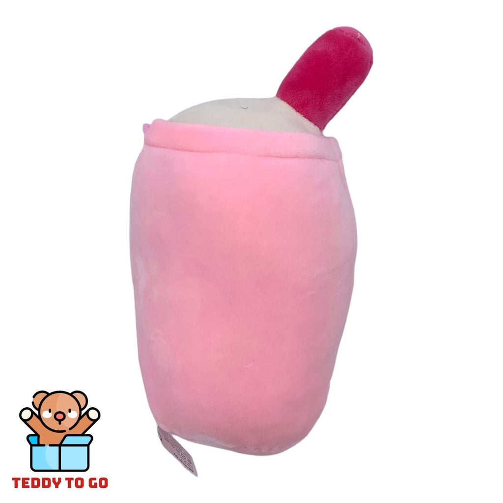 Roze Bubble Tea knuffel achterkant