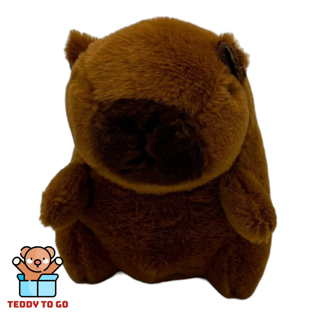 Capybara knuffel bagclip voorkant