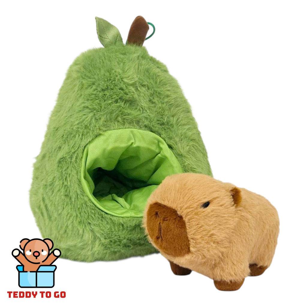 Capybara met Avocado knuffel