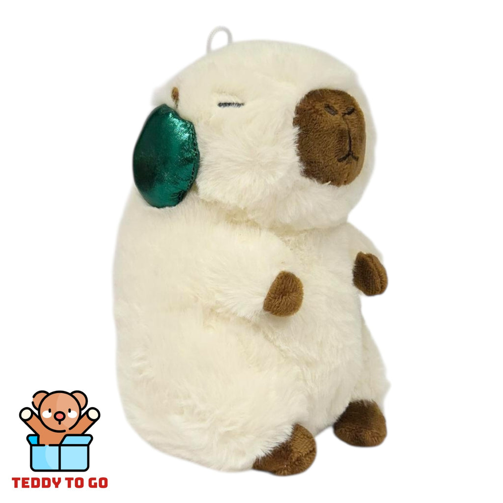 Capybara met groene Koptelefoon knuffel