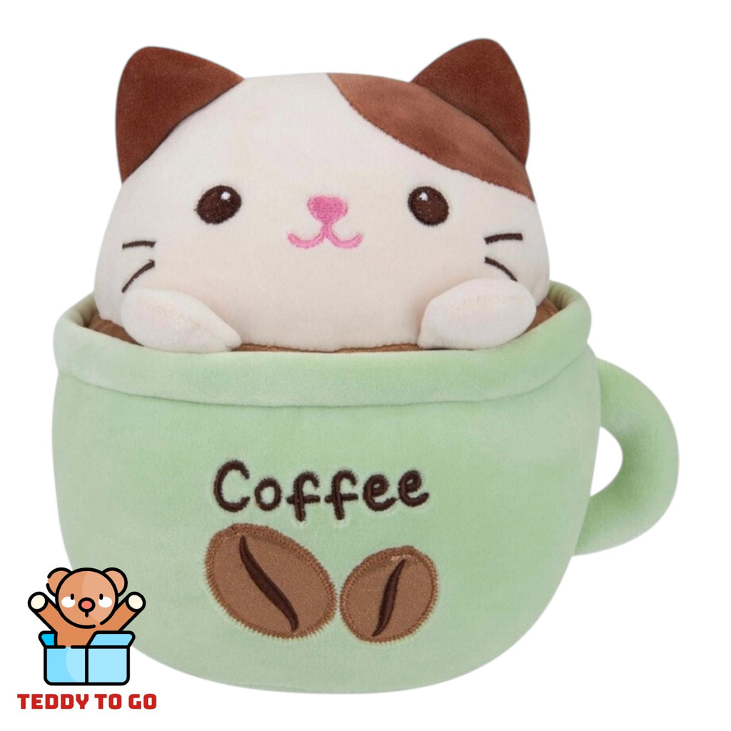 Coffee Cup Kat knuffel