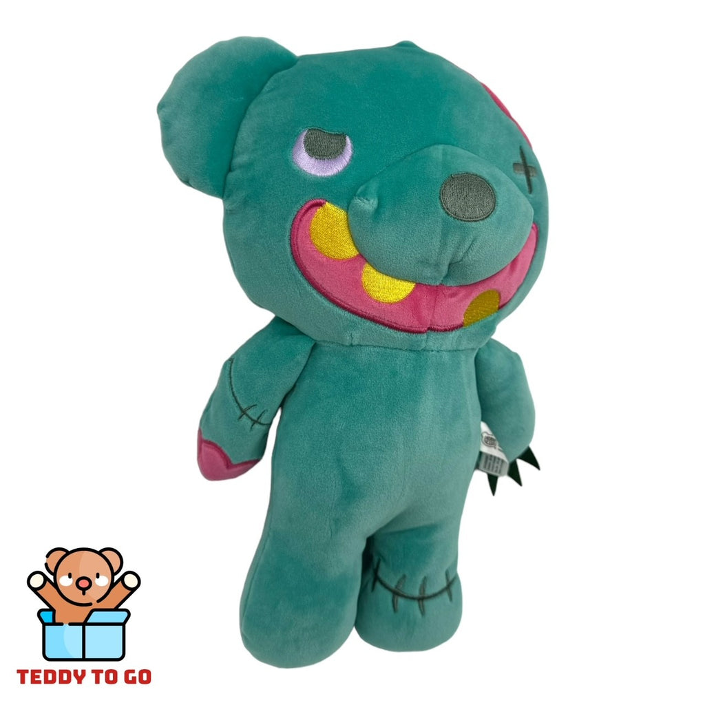 Deddy Bears Zombear knuffel in body bag zijaanzicht