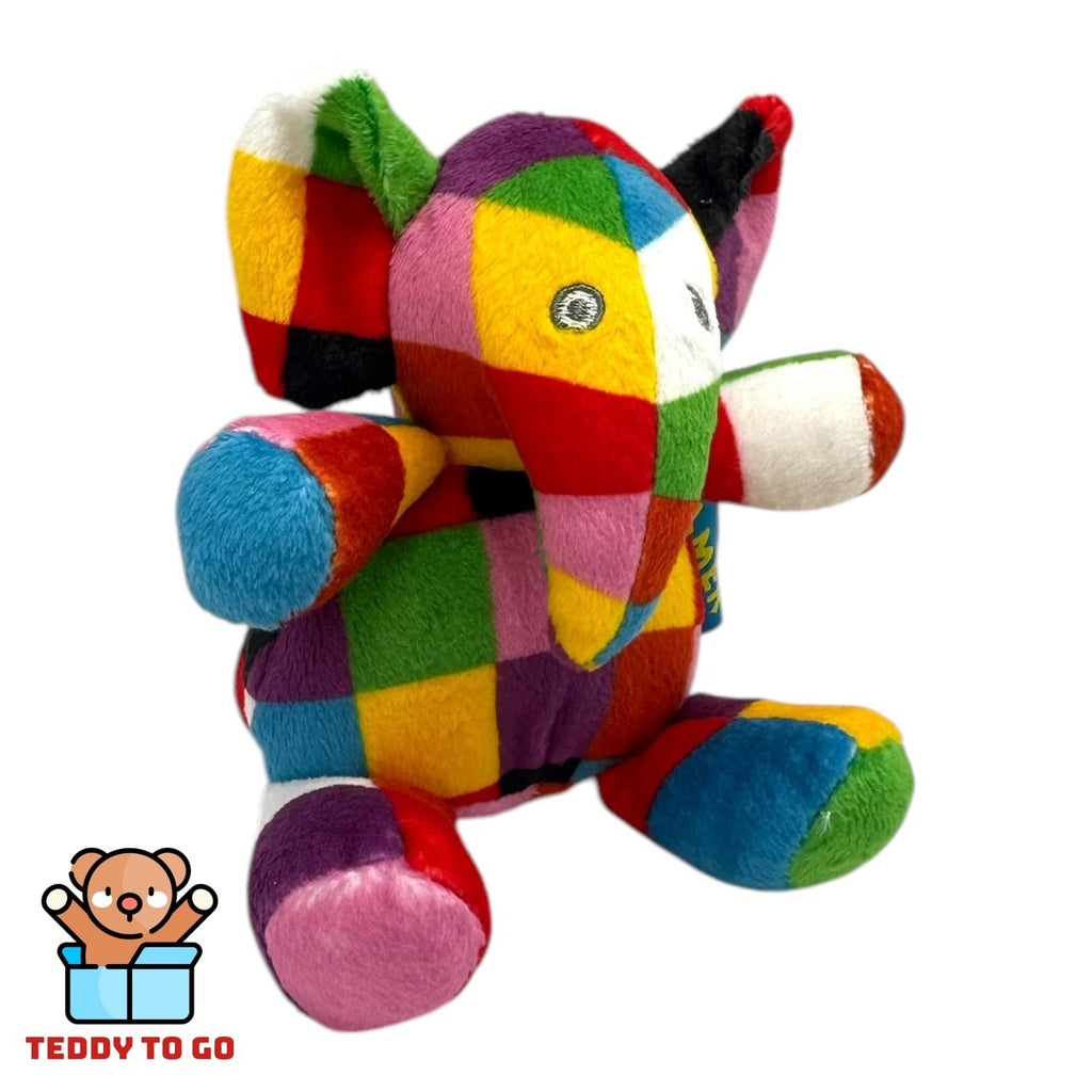 Elmer rammelaar knuffel zijaanzicht