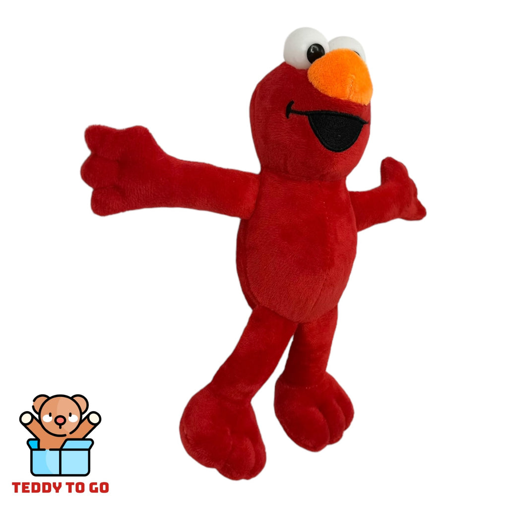 Sesamstraat Elmo knuffel zijaanzicht