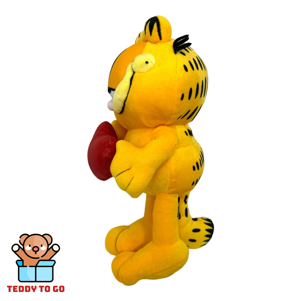 Garfield met hart knuffel zijkant