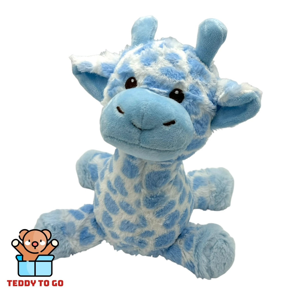 Blauwe Giraffe knuffel voorkant