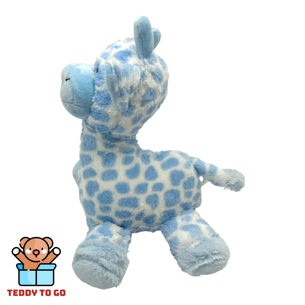 Blauwe Giraffe knuffel zijkant