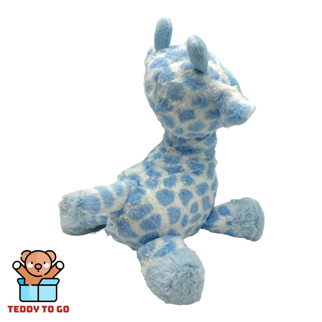 Blauwe Giraffe knuffel achterkant