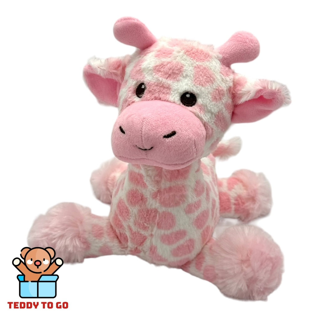 Roze Giraffe knuffel voorkant