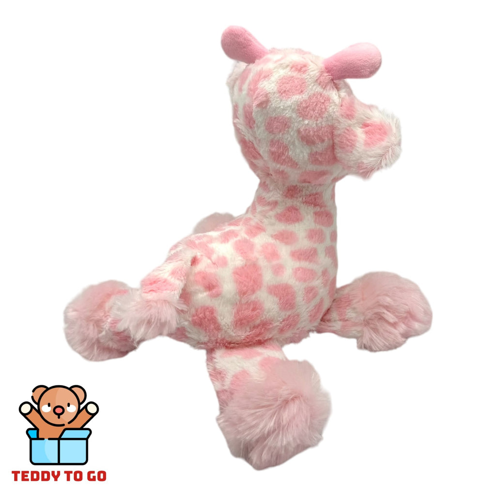 Roze Giraffe knuffel achterkant