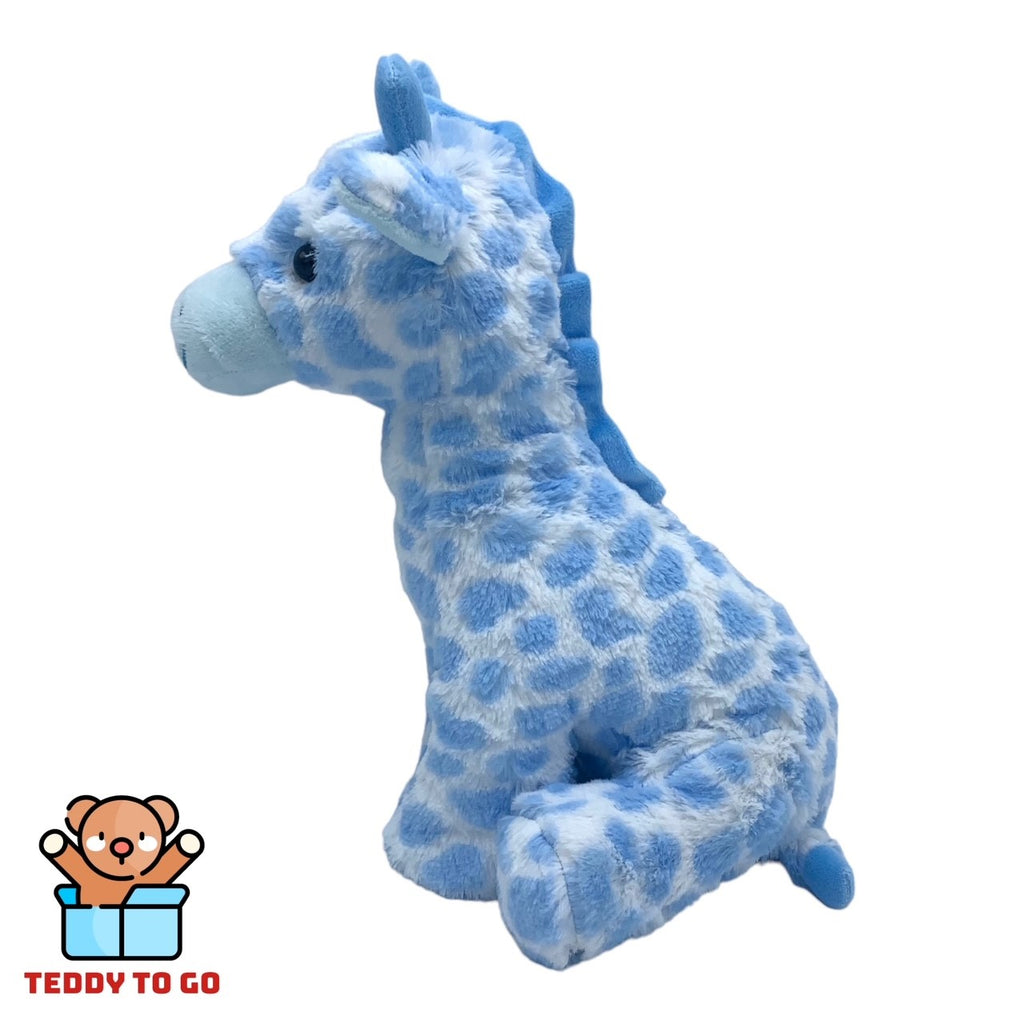 Blauwe Giraffe knuffel zijkant