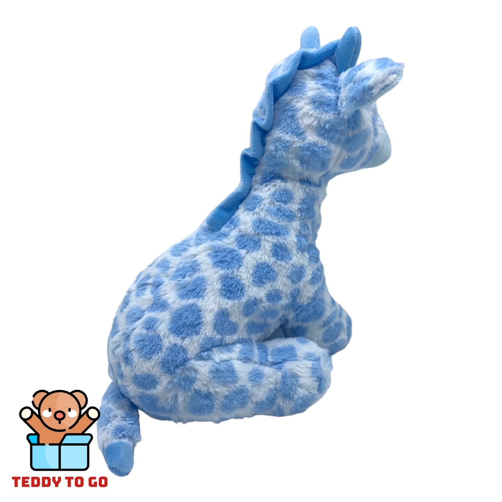 Blauwe Giraffe knuffel achterkant