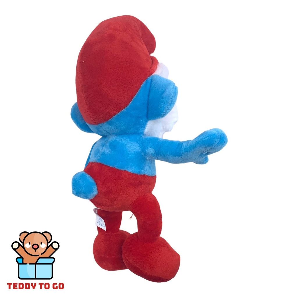 Grote Smurf knuffel achterkant