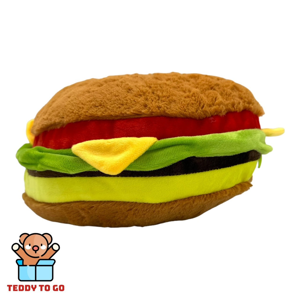 Happy Fast Food Friends Hamburger knuffel zijkant