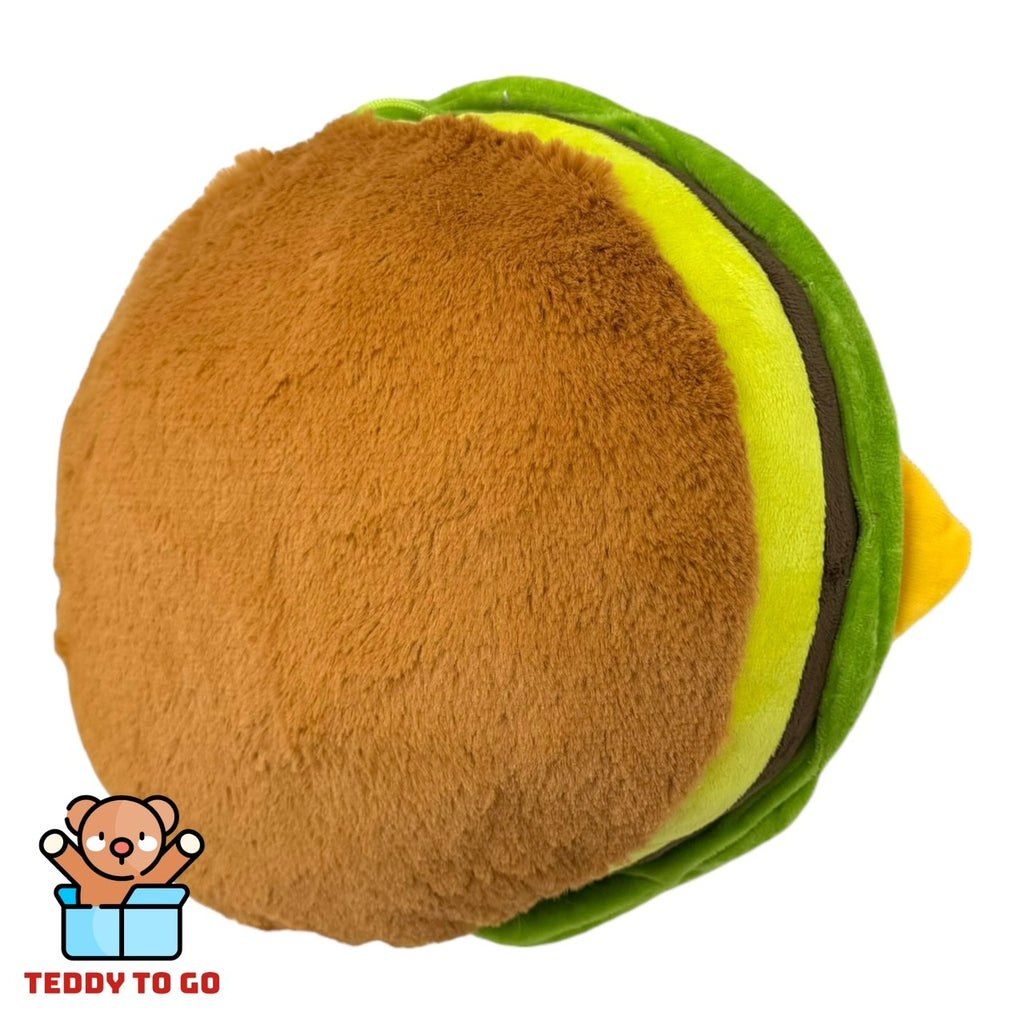 Happy Fast Food Friends Hamburger knuffel achterkant